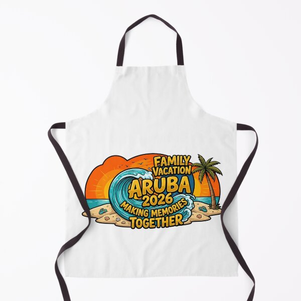 Item preview, tropical family vacation aruba 2026 beach design designed and sold by ArtDesignTp.