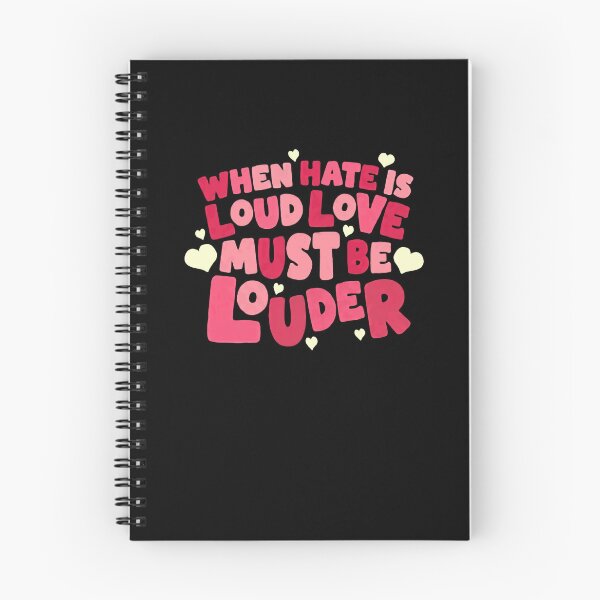 Item preview, When Hate Is Loud Love Must Be Louder Positivity Statement Love Message Activist Quote designed and sold by RetroMini2026.