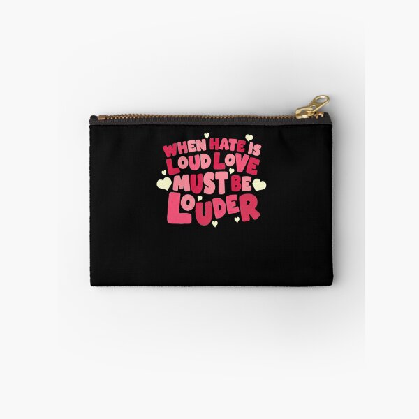 Item preview, When Hate Is Loud Love Must Be Louder Positivity Statement Love Message Activist Quote designed and sold by RetroMini2026.