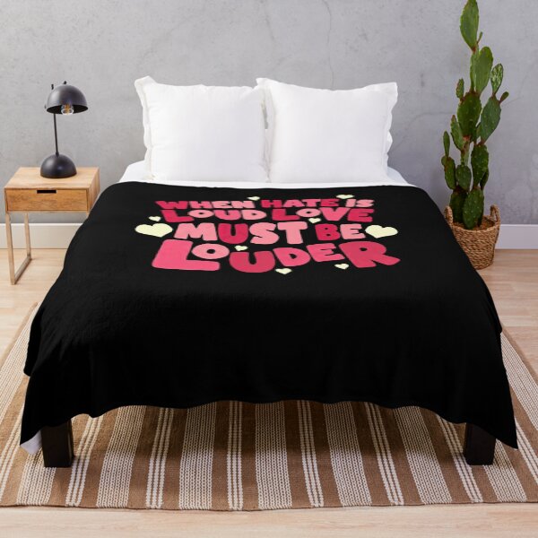 Item preview, When Hate Is Loud Love Must Be Louder Positivity Statement Love Message Activist Quote designed and sold by RetroMini2026.