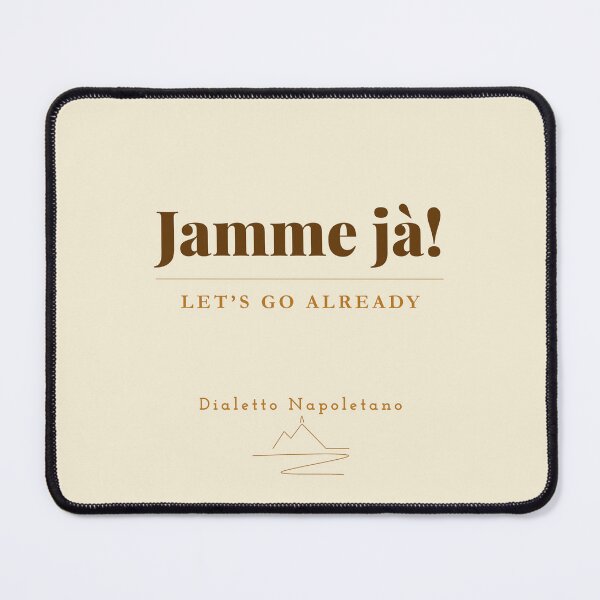 Item preview, Jamme Jà — Neapolitan Dialect Vintage Print Naples Italy designed and sold by vesuviovibes.