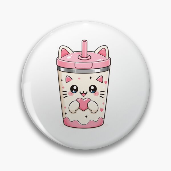 Item preview, Kawaii Cat Cup Cute Drink designed and sold by AstraDrip Studio.