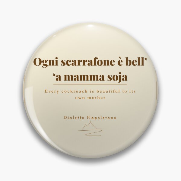 Item preview, Ogni Scarrafone è Bell' -  Neapolitan Dialect Vintage Print designed and sold by vesuviovibes.