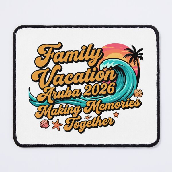 Item preview, family trip aruba 2026 beach vibes matching design designed and sold by ArtDesignTp.