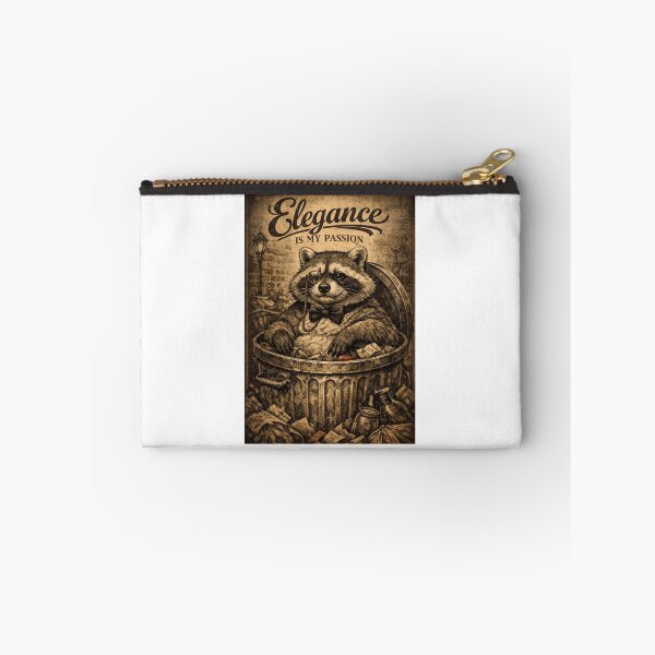 Item preview, Elegance Is My Passion Raccoon Dark Academia Poster designed and sold by Print Loft.