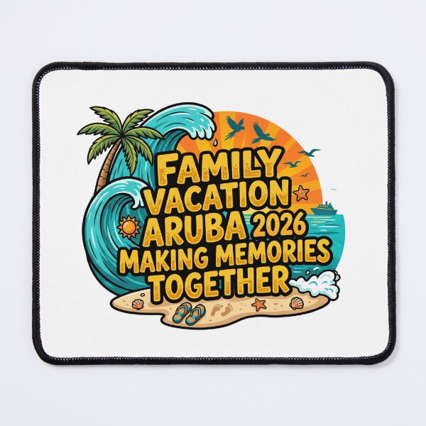 Item preview, aruba vacation 2026 matching family beach theme art designed and sold by ArtDesignTp.