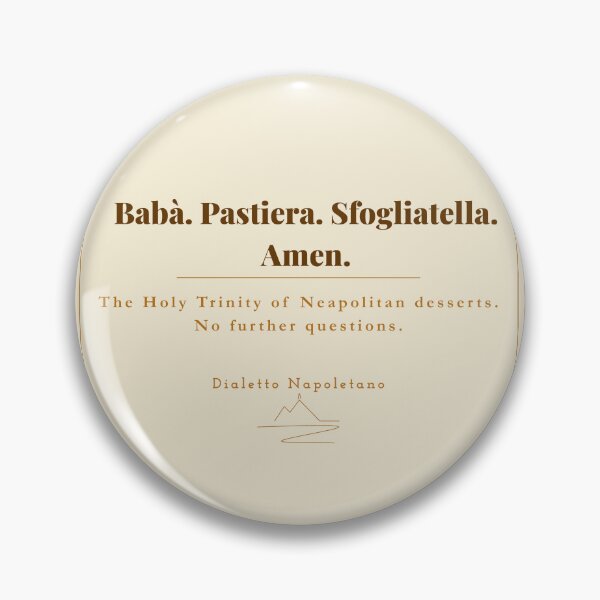Item preview, Babà Pastiera Sfogliatella Amen — Neapolitan Desserts Vintage Print Naples designed and sold by vesuviovibes.
