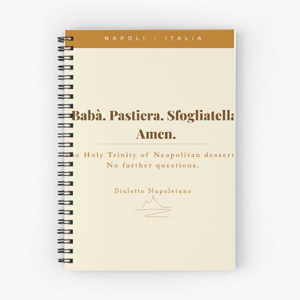 Item preview, Babà Pastiera Sfogliatella Amen — Neapolitan Desserts Vintage Print Naples designed and sold by vesuviovibes.