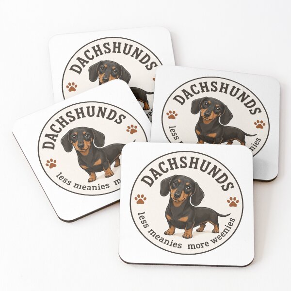Item preview, Less Meanies More Weenies Dachshund Art designed and sold by luckyempire.