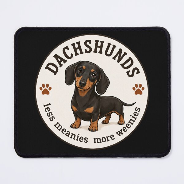 Item preview, Less Meanies More Weenies Dachshund Art designed and sold by luckyempire.