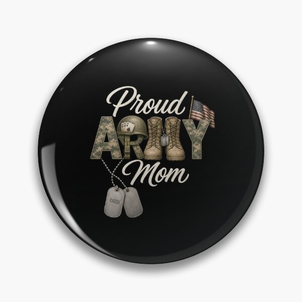 Item preview, Proud Army Mom Military Family USA Soldier Support designed and sold by FormalDehyena.