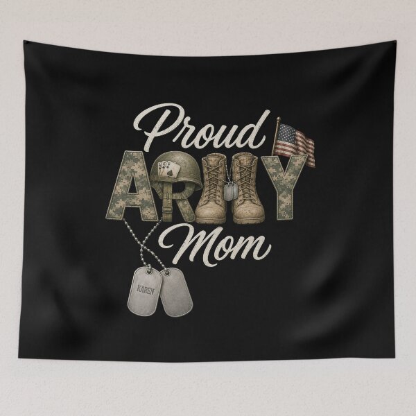 Item preview, Proud Army Mom Military Family USA Soldier Support designed and sold by FormalDehyena.