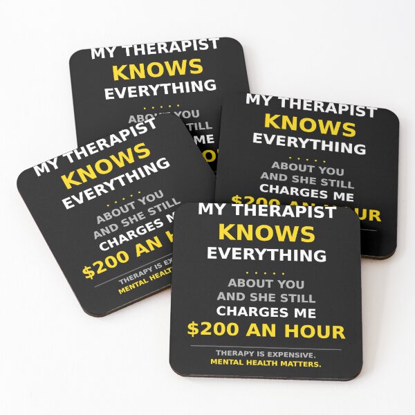Item preview, My Therapist Knows Everything About You And Still Charges $200 An Hour Funny Therapy Shirt designed and sold by SunnyDesign82.