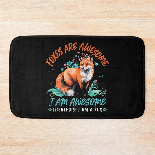 Item preview, Foxes Are Awesome I am Awesome Therefore I am A Fox Funny Cute Fox Lover designed and sold by Redgiant87x.