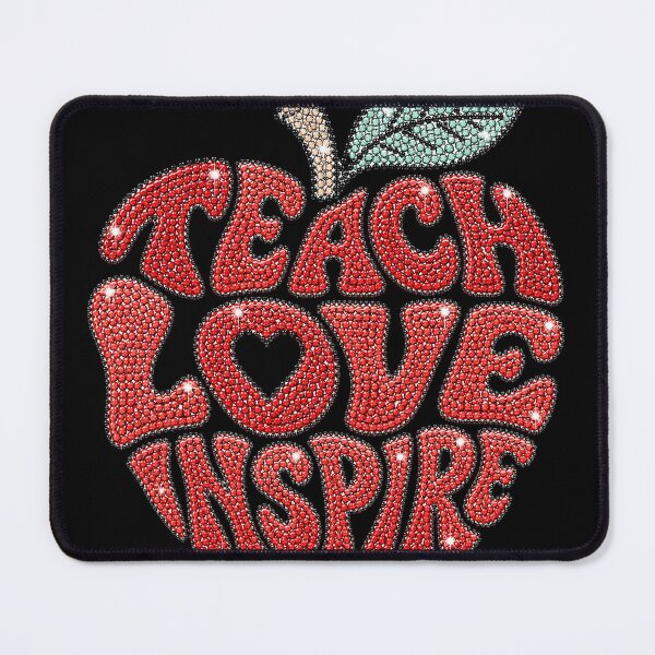 Item preview, Teach Love Inspire Apple Typography Design designed and sold by Articora.