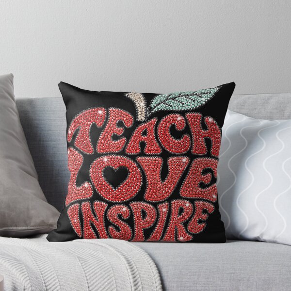 Item preview, Teach Love Inspire Apple Typography Design designed and sold by Articora.
