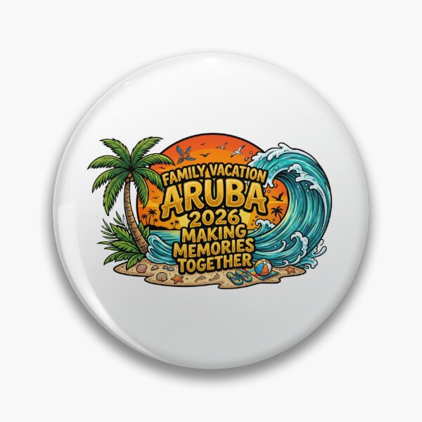 Item preview, tropical aruba  family getaway 2026 beach memory art designed and sold by ArtDesignTp.