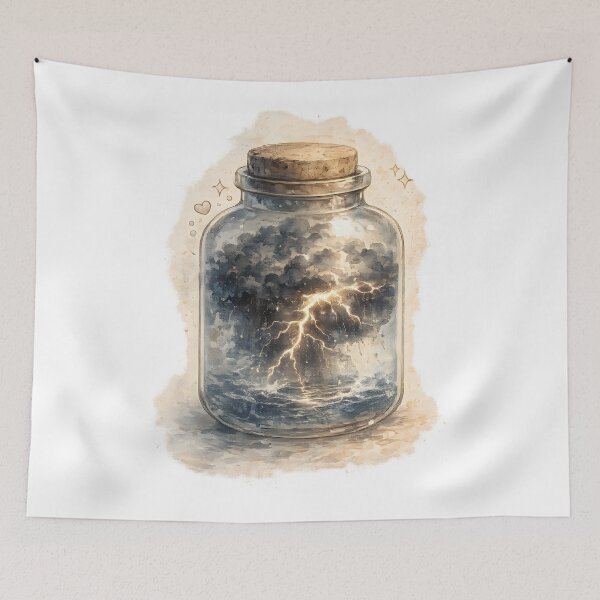 Item preview, Storm in a Glass Jart designed and sold by PatiImagination.