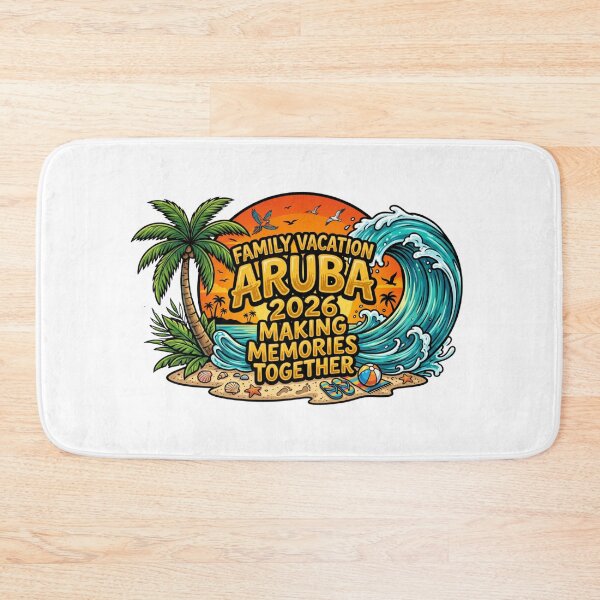 Item preview, tropical aruba  family getaway 2026 beach memory art designed and sold by ArtDesignTp.