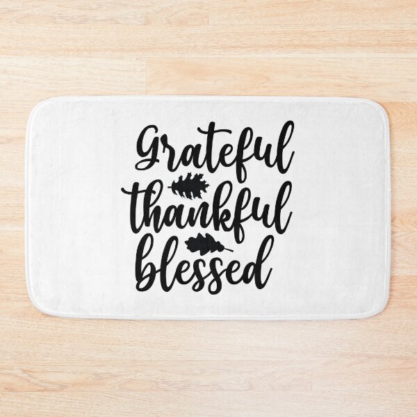 Item preview, Grateful Thankful Blessed - Cute Autumn Fall Season Leaves Thanksgiving Cozy Gift designed and sold by FuzionRaptor.