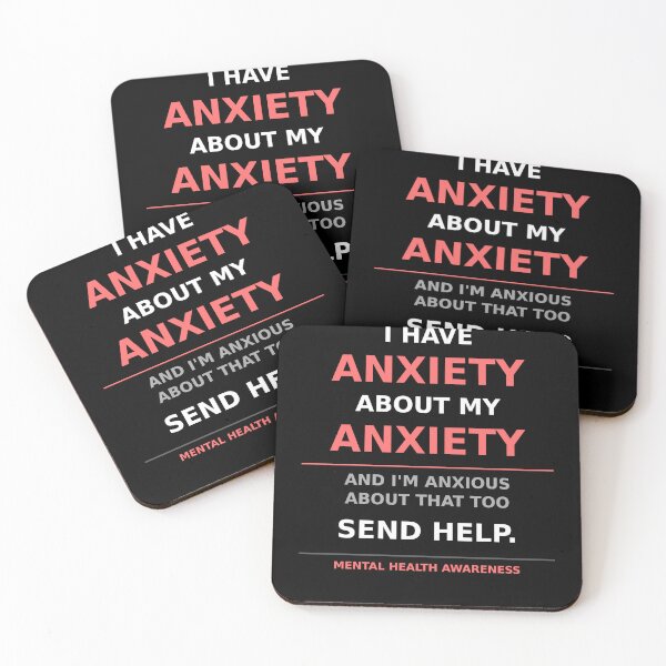 Item preview, I Have Anxiety About My Anxiety Funny Mental Health Awareness Shirt designed and sold by SunnyDesign82.