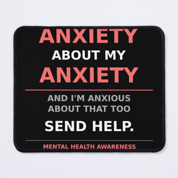 Item preview, I Have Anxiety About My Anxiety Funny Mental Health Awareness Shirt designed and sold by SunnyDesign82.