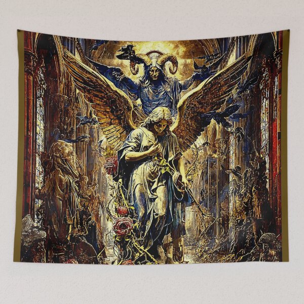 Item preview, Dark Gothic Art &amp; Fine Art Prints (1:1 Square Posters) designed and sold by Cyber-ART-Studio.