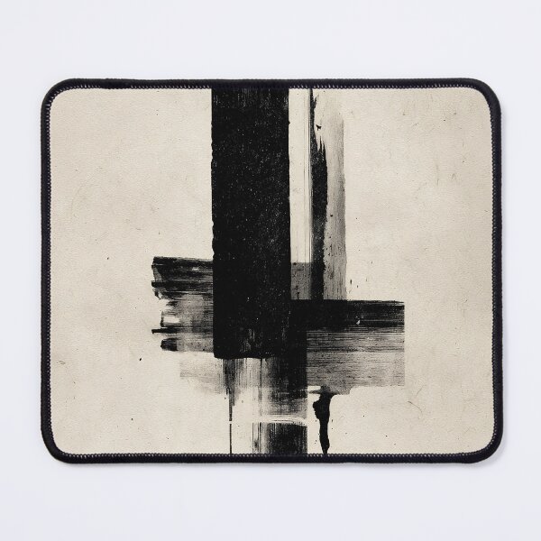 Item preview, Bold Black Minimalist Abstract with Vertical & Horizontal Strokes designed and sold by SlowRegardArt.
