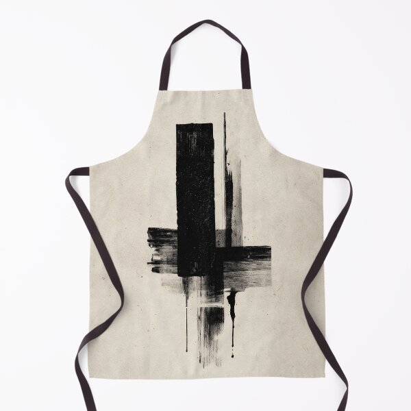Item preview, Bold Black Minimalist Abstract with Vertical & Horizontal Strokes designed and sold by SlowRegardArt.