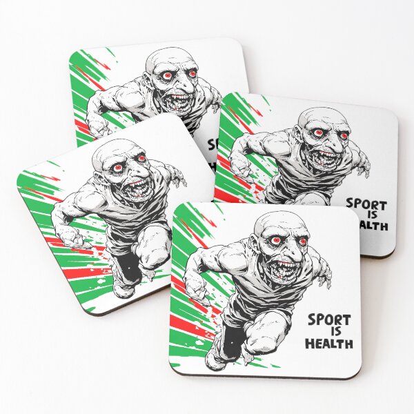 Item preview, Sport Is Health – Funny Running Zombie Dark Humor T-Shirt designed and sold by ChaoticZenStudio.