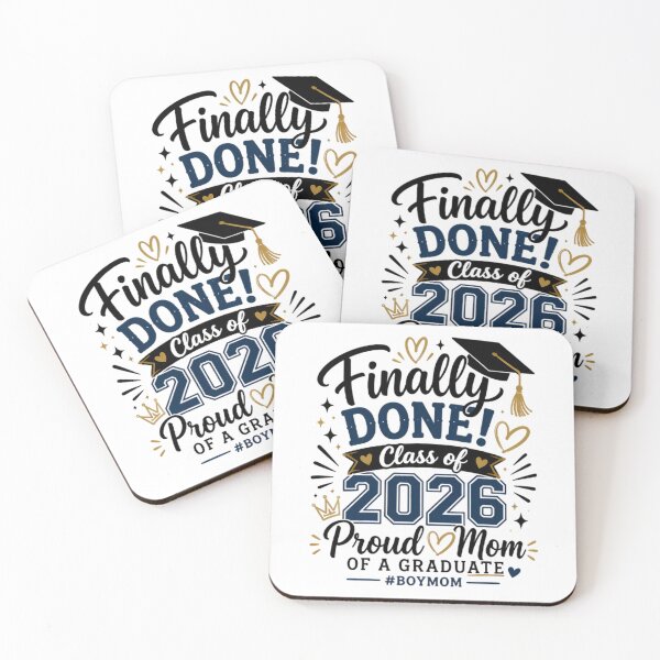 Item preview, Finally Done Class Of 2026 Proud Mom Design designed and sold by Stick-Artistry.