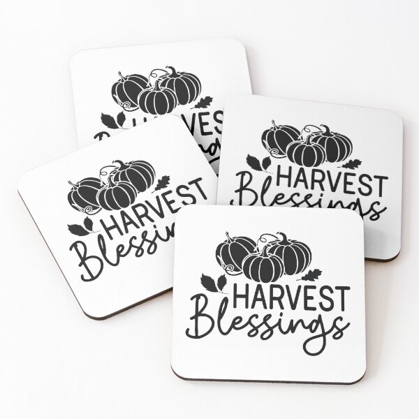 Item preview, Harvest Blessings - Cute Autumn Fall Season Leaves Pumpkin Thanksgiving Country Gift designed and sold by FuzionRaptor.