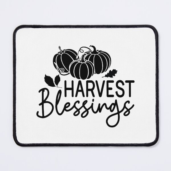 Item preview, Harvest Blessings - Cute Autumn Fall Season Leaves Pumpkin Thanksgiving Country Gift designed and sold by FuzionRaptor.