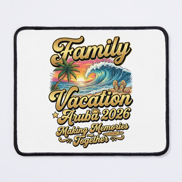 Item preview, family vacation aruba 2026 making memories beach art designed and sold by ArtDesignTp.