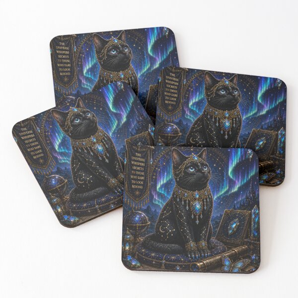 Item preview, Labradorite Stargazer Cat Fantasy Art designed and sold by Mindworx21.