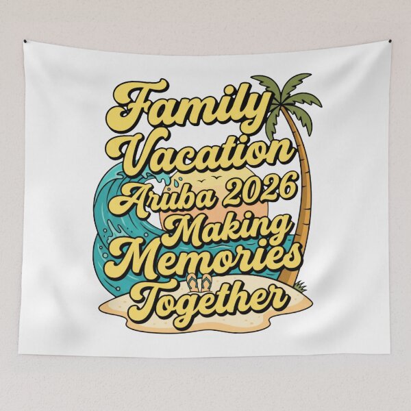 Item preview, matching family aruba trip 2026 tropical beach design designed and sold by ArtDesignTp.