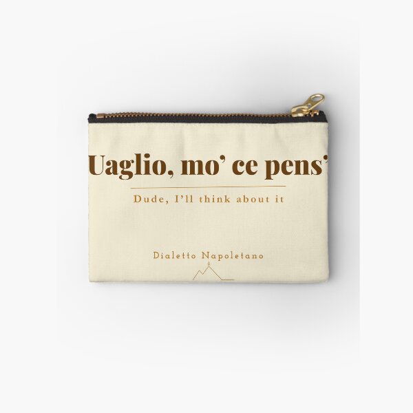 Item preview, Uaglio Mo Ce Pens — Neapolitan Dialect Vintage Print Naples Italy designed and sold by vesuviovibes.