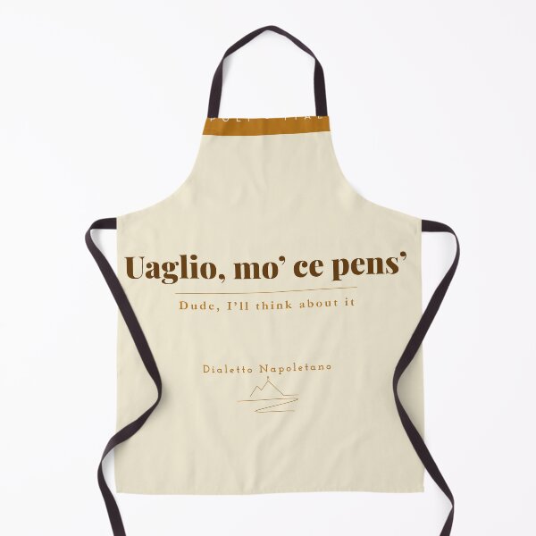Item preview, Uaglio Mo Ce Pens — Neapolitan Dialect Vintage Print Naples Italy designed and sold by vesuviovibes.