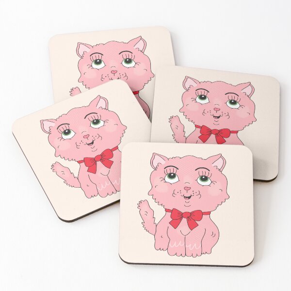 Item preview, Strawberry Milkshake the Kitty (Creme) designed and sold by yellowflowerhut.
