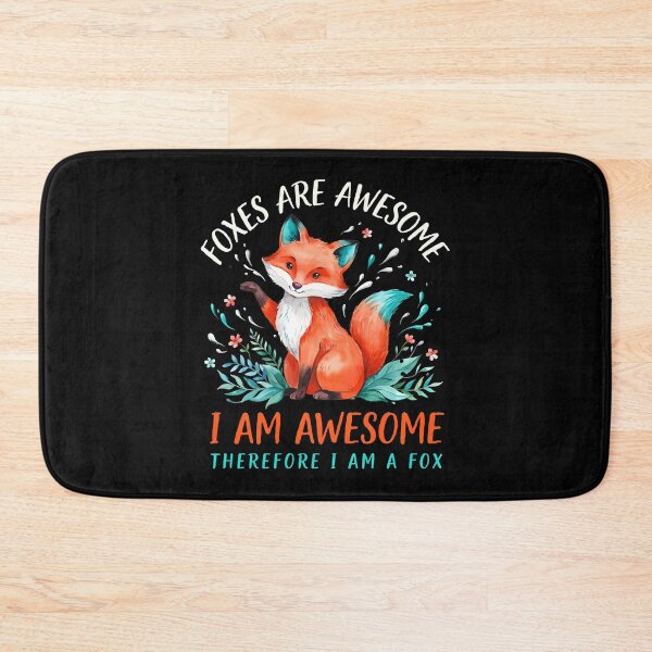 Item preview, Foxes Are Awesome I am Awesome Therefore I am A Fox Funny Fox Lover Gift Idea designed and sold by Redgiant87x.