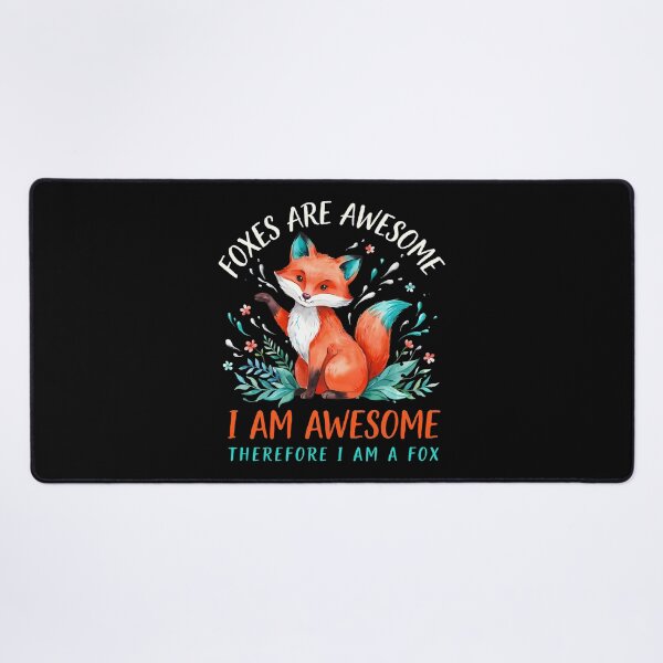Item preview, Foxes Are Awesome I am Awesome Therefore I am A Fox Funny Fox Lover Gift Idea designed and sold by Redgiant87x.