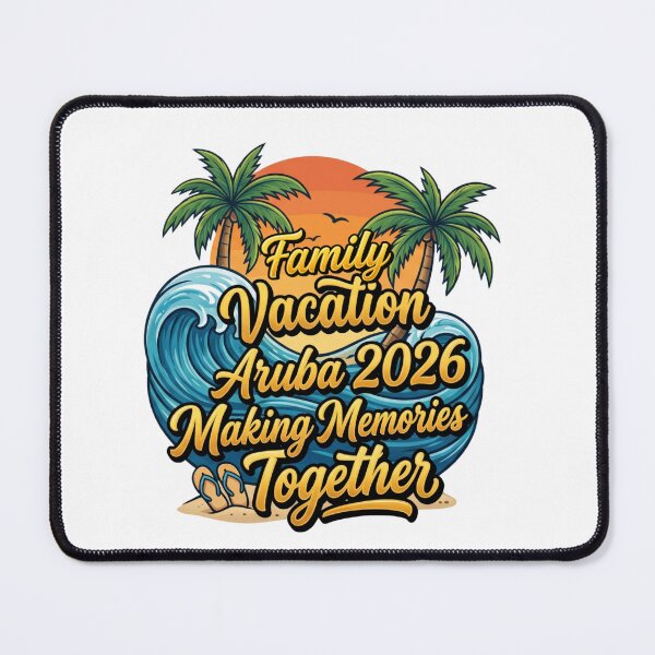 Item preview, aruba family vacation 2026 beach memories design designed and sold by ArtDesignTp.