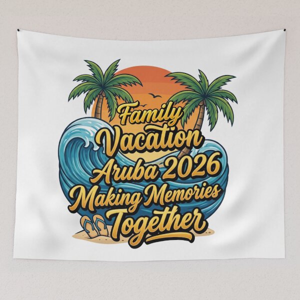 Item preview, aruba family vacation 2026 beach memories design designed and sold by ArtDesignTp.
