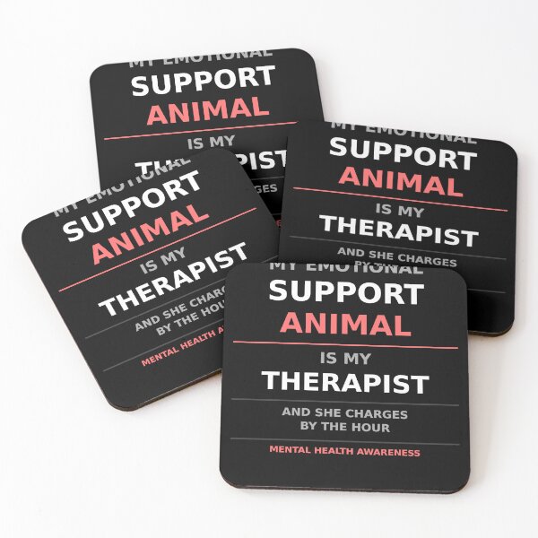 Item preview, My Emotional Support Animal Is My Therapist Funny Mental Health Shirt designed and sold by SunnyDesign82.