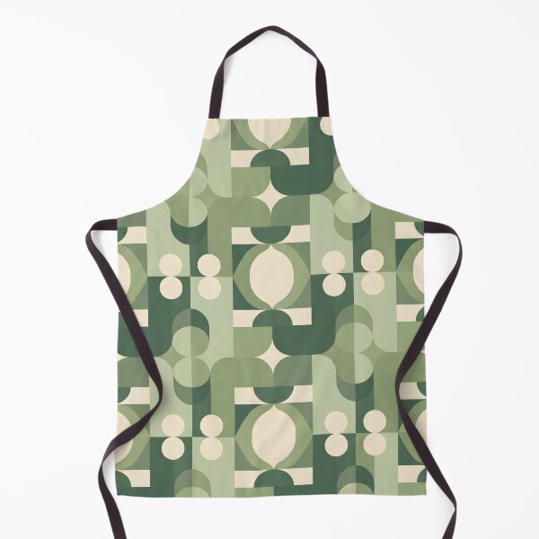Item preview,  Vintage 2Geometric Pattern | Abstract Green Beige Art | Mid-Century Modern Design designed and sold by AV.