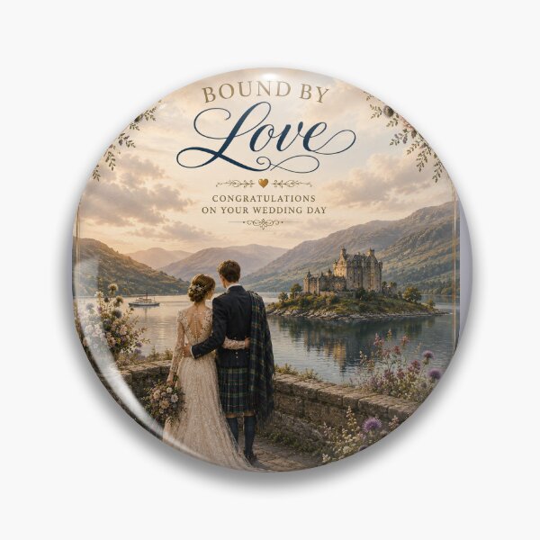 Item preview, Bound by Love – Scottish Castle Wedding Card designed and sold by Novel Works Studio.