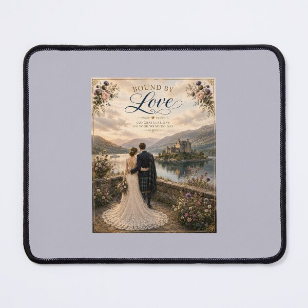 Item preview, Bound by Love – Scottish Castle Wedding Card designed and sold by Novel Works Studio.
