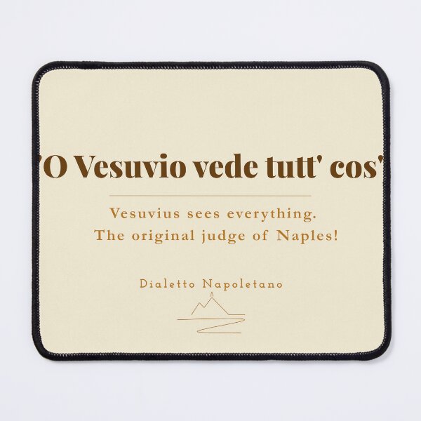Item preview, O Vesuvio Vede Tutt Cos — Vesuvius Sees Everything Vintage Print Naples designed and sold by vesuviovibes.
