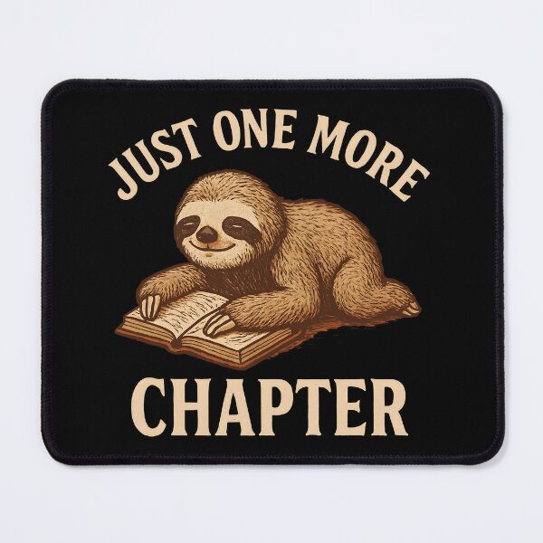 Item preview, Just One More Chapter Cute Sloth Reading Book designed and sold by Photo-Sphere101.