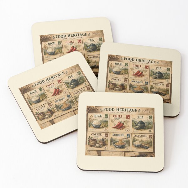 Item preview, Food Heritage Vintage Postcard Collection designed and sold by Easternpantry.
